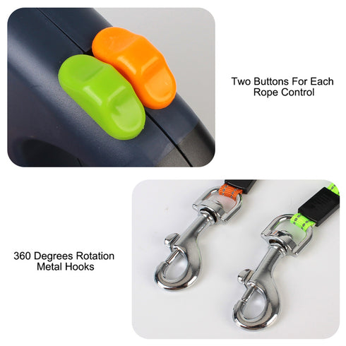 Dog Duo leash up to 28 lbs per