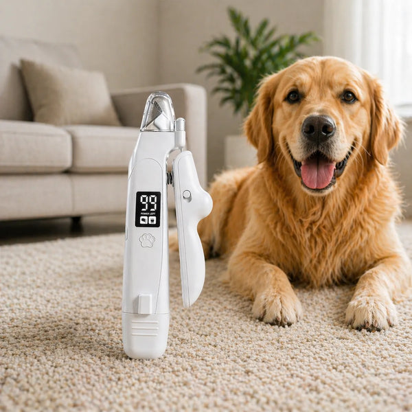2-in-1 Pet Nail Trimmer & Grinder with LED Light